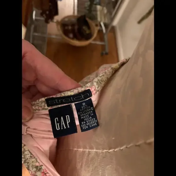 Ditsy Floral Cotton Stretch Gap Skirt - Picture 7 of 9